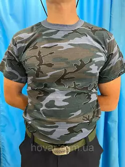 Тактична футболка мультикам синій L