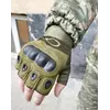 Захисні військові рукавички безпалі Oakley хакі L