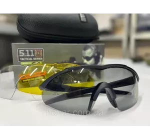 Тактичні окуляри захисні балістичні 5.11 Aileron Shield