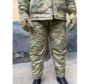 Військові зимові штани болотний піксель L