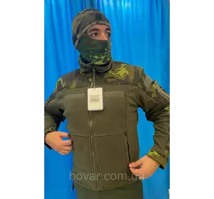 Тактична флісова куртка «Combat» Військова фліска камуфляж M